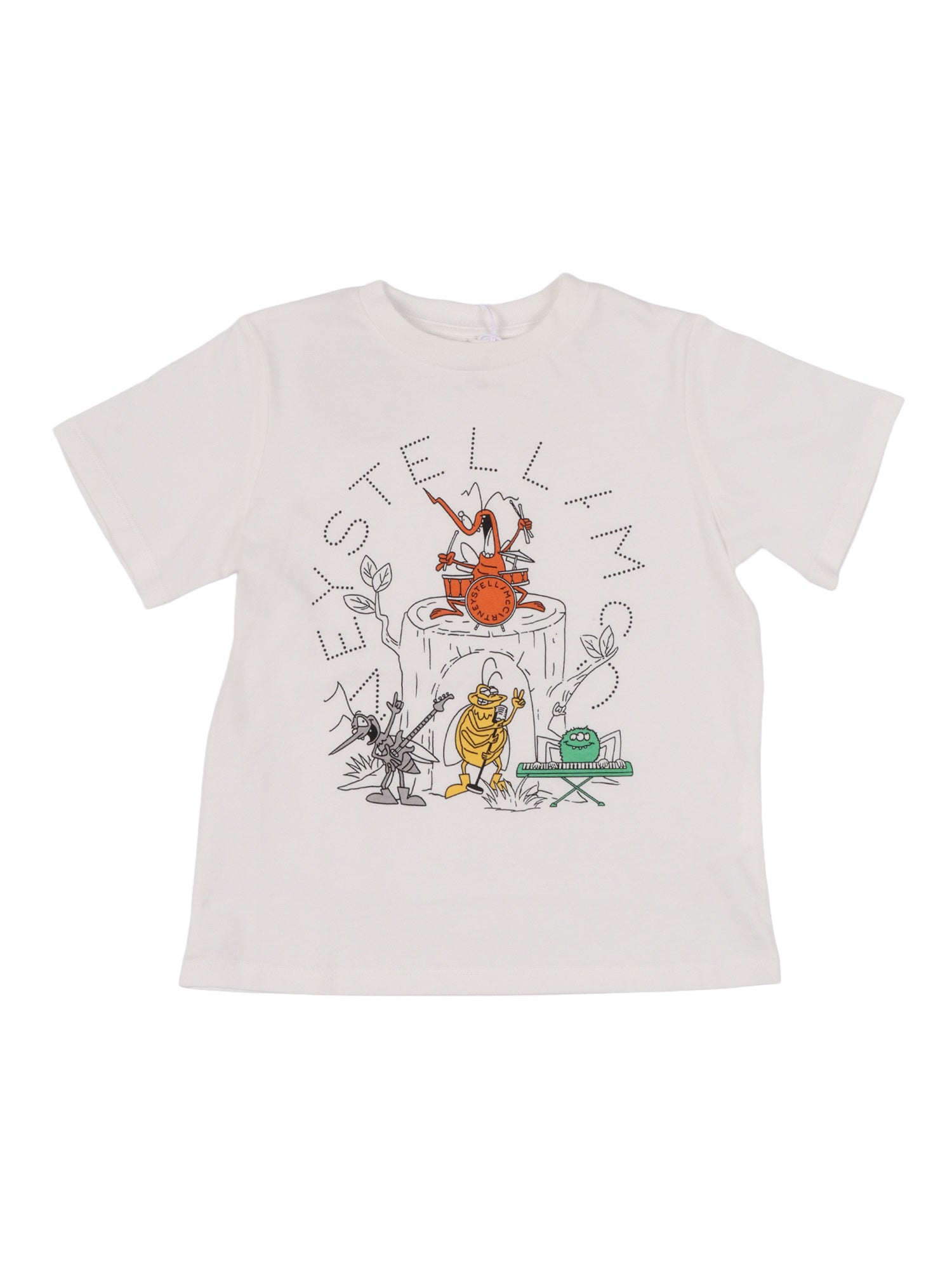 T-SHIRT-TOP White Cotton Elastane Short Sleeves T-shirt