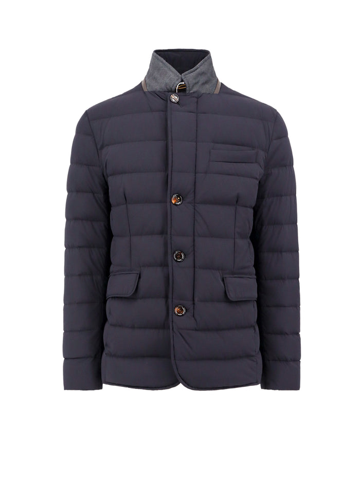 Moorer Jackets Blue Poliestere