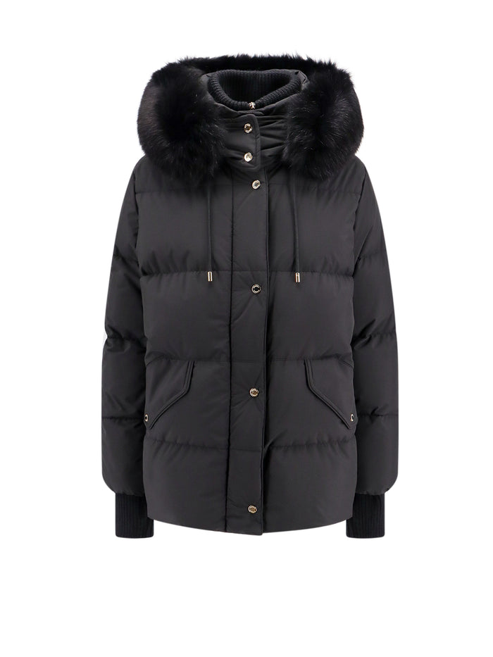Moorer Jackets Black Poliammide