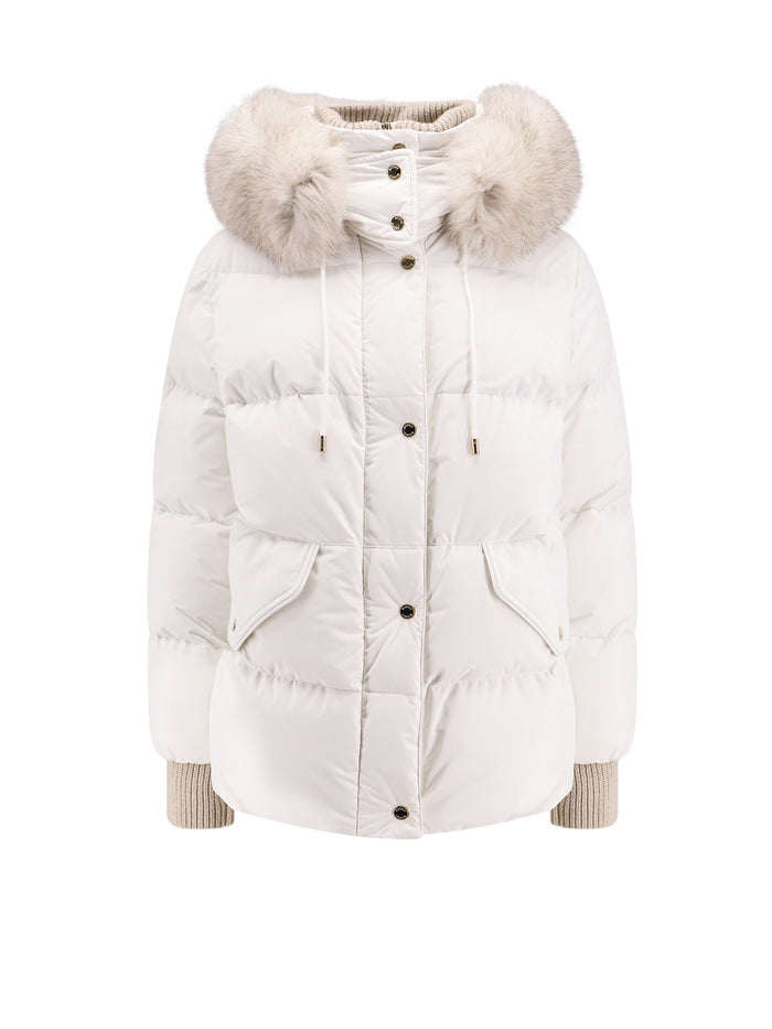 Moorer Jackets White Poliammide