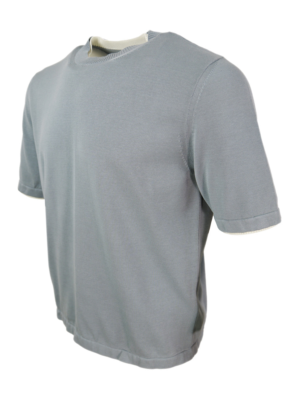Eleventy Sweaters Denim Chiaro - Bianco 100co