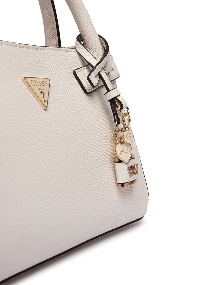 Guess 100% Polyurethane shoulder bag in white