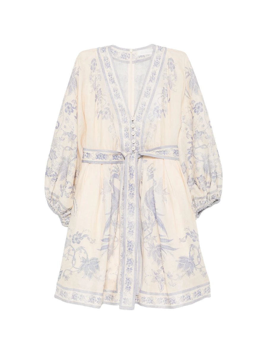 Zimmermann Linen/Flax (Outer) mini dress in cream
