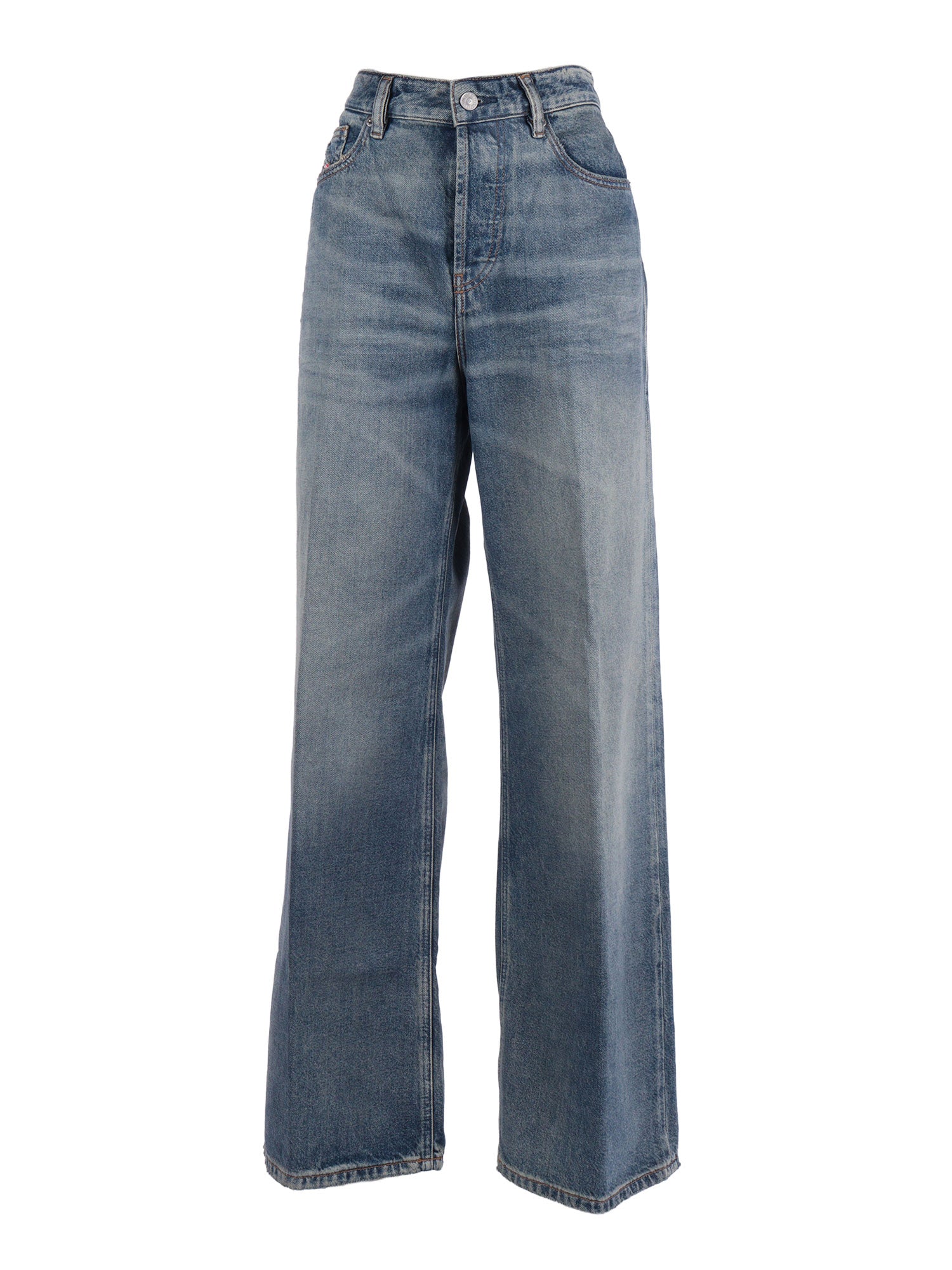 5 Pockets Blue Cotton Jean