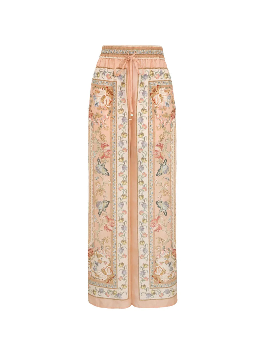 Zimmermann Silk trousers in blush