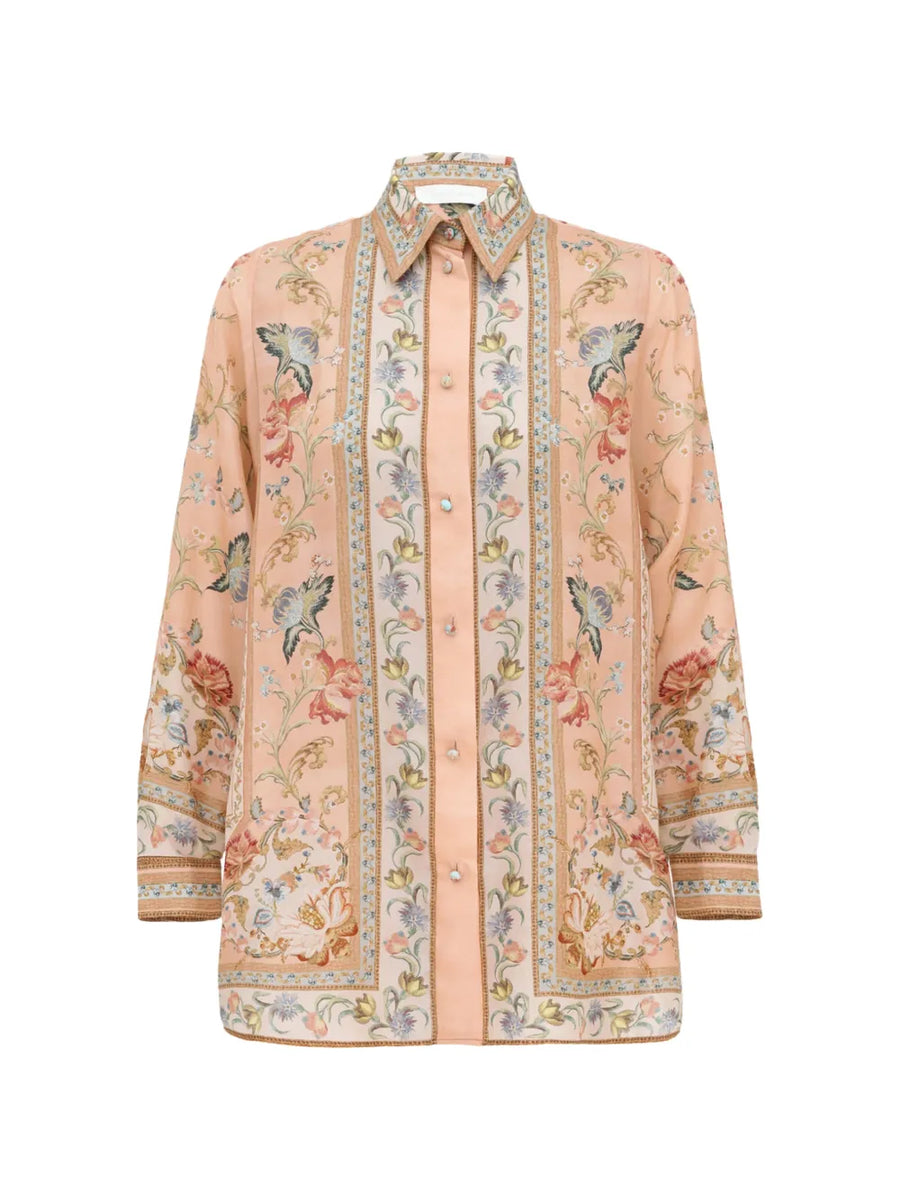 Zimmermann Silk blouse in peach