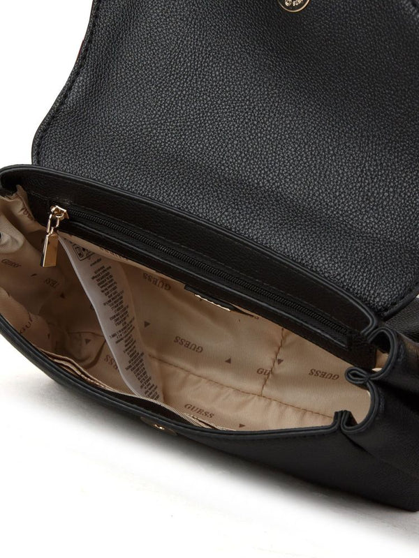 Guess 100% Polyurethane top handle bag in black
