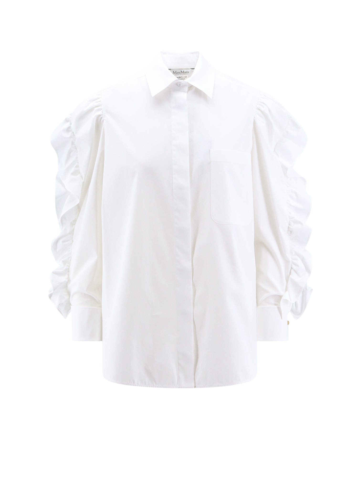 Max Mara T-shirts and Polos White Cotone Elastan