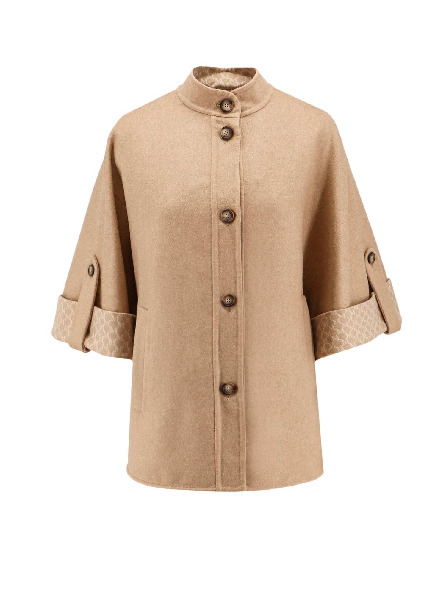 Max Mara Jackets Beige Lana Vergine Cashmere