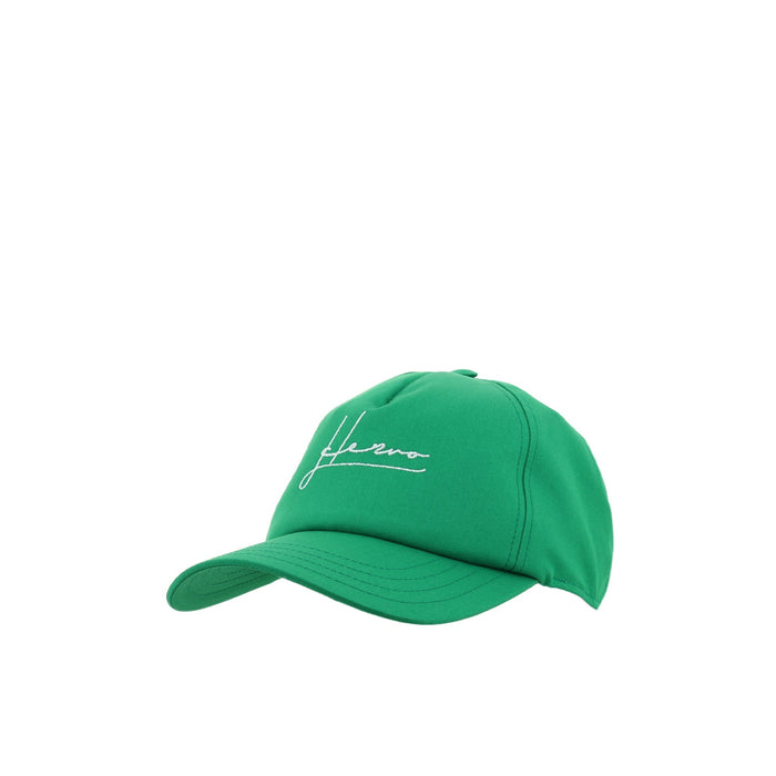 Herno Cotton Logo Cap Green