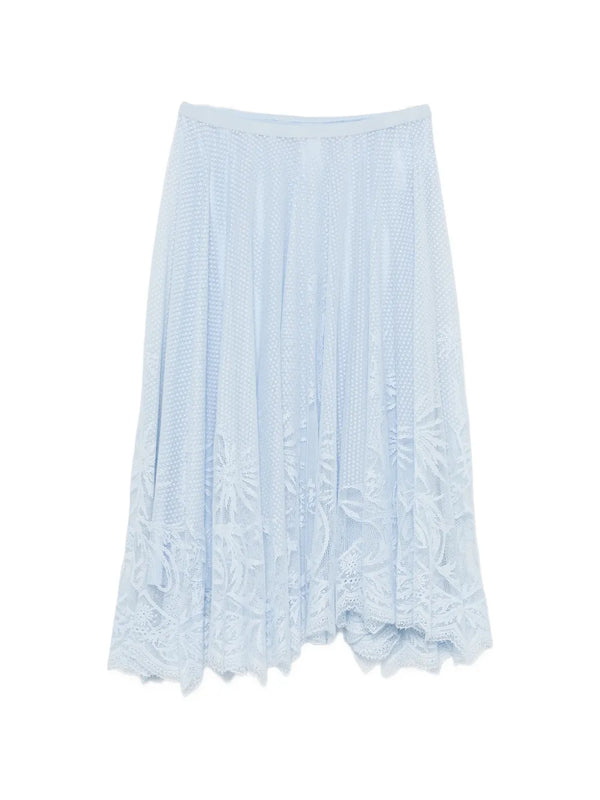 Fabiana Filippi Polyester 82% skirt in light blue