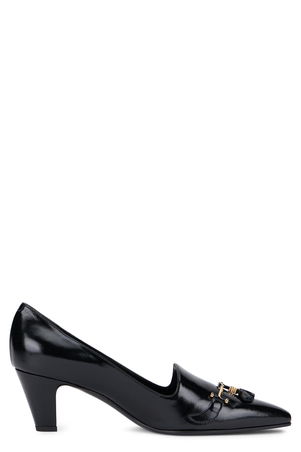 Decolleté Mum Leather Black Calf Skin Shoe