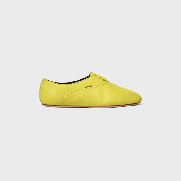 Celine Lambskin flat in yellow