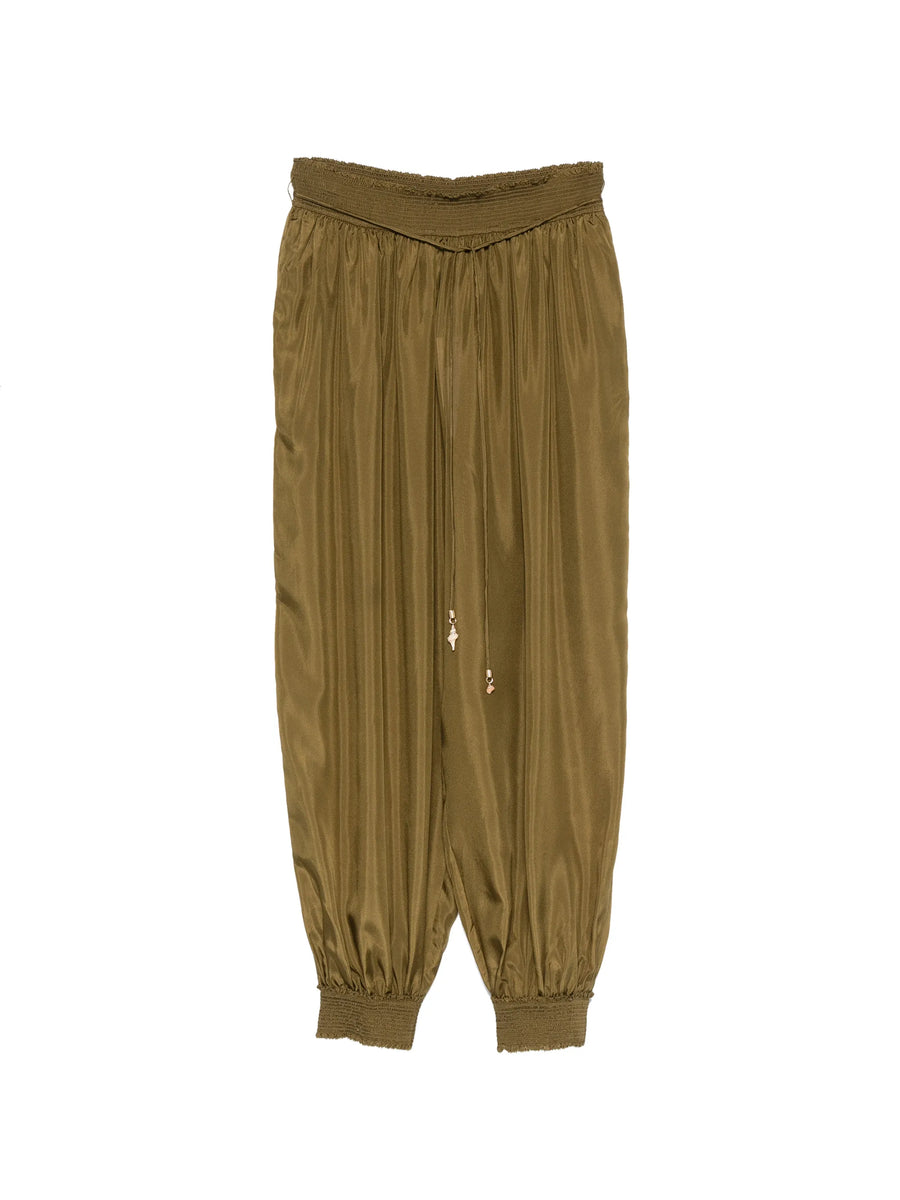 Zimmermann Silk 100% (Outer) joggers in olive