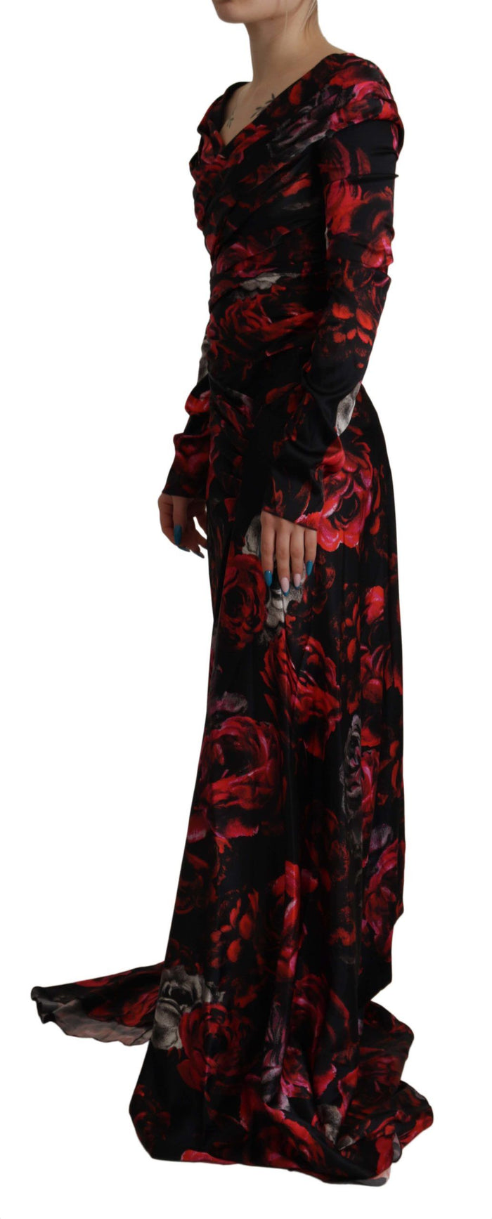 Dolce & Gabbana 92% Silk dress in black — view 2