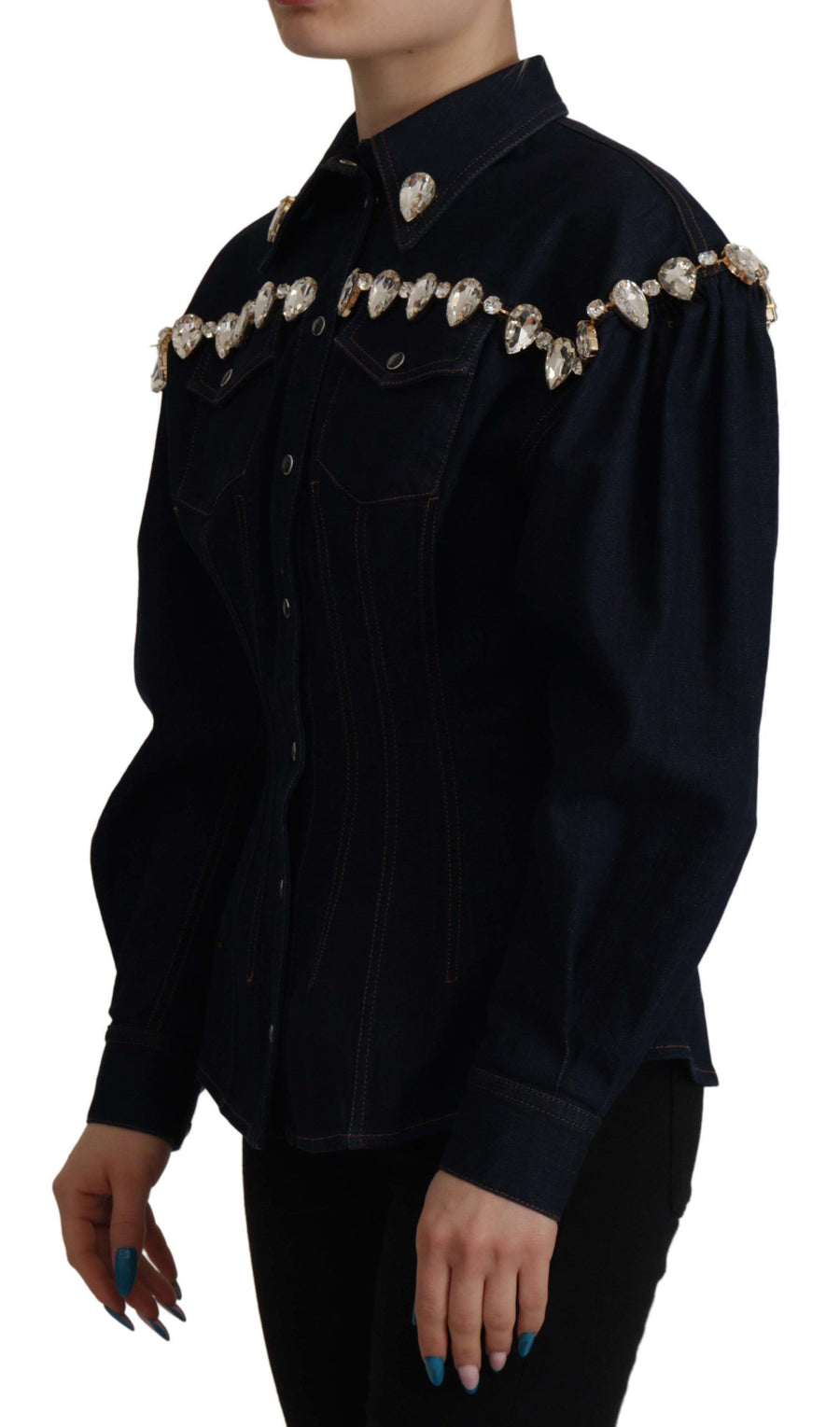 Dolce & Gabbana 98% Cotton jacket in navy