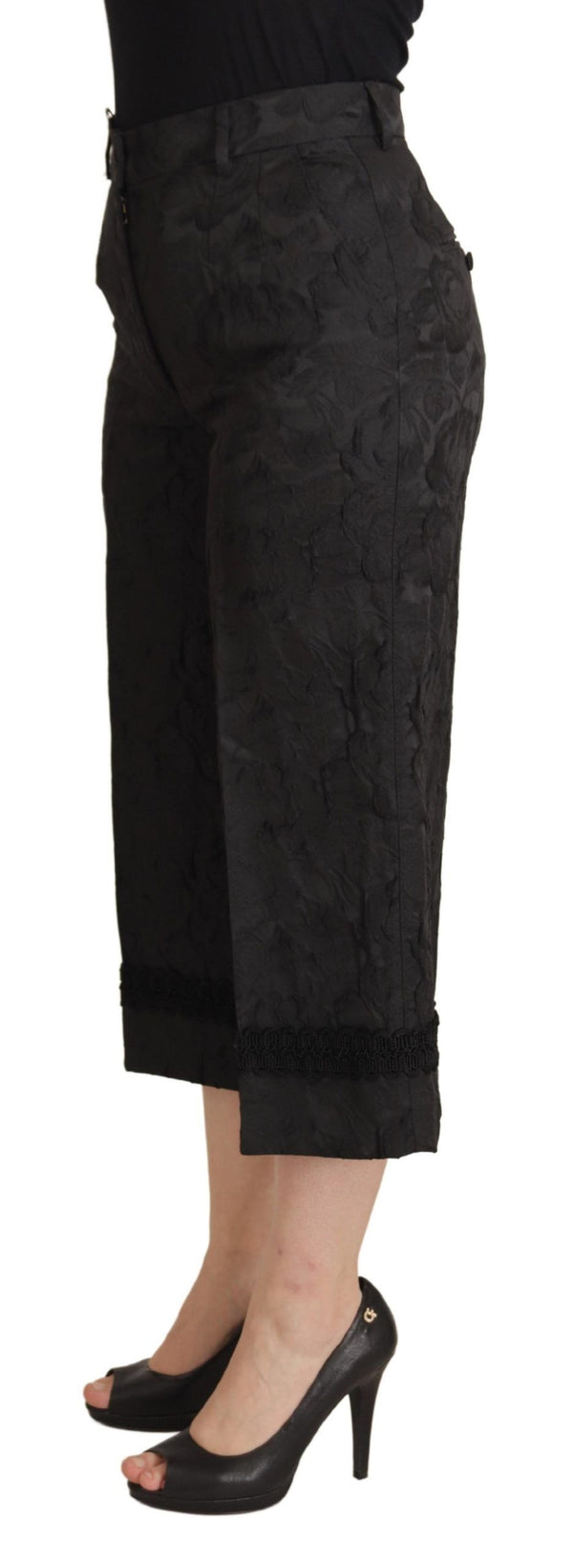 Dolce & Gabbana 57% Acetate trousers in black