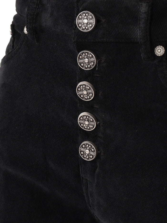 Koons Bot Gioie Pants Black Cotton Lyocel Elastane Jean