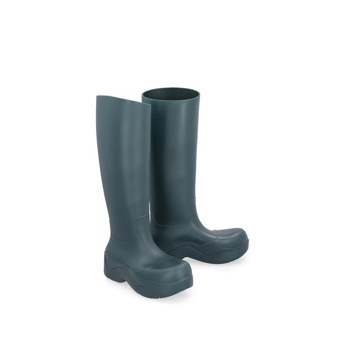 Puddle Boots Green Rubber