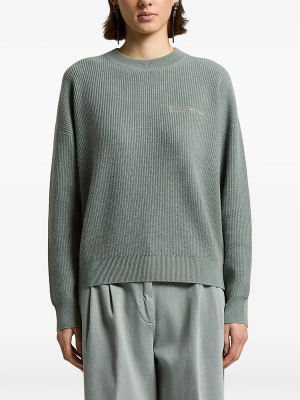 Peserico 100% (Composition not fully specified in data) sweater in sage green