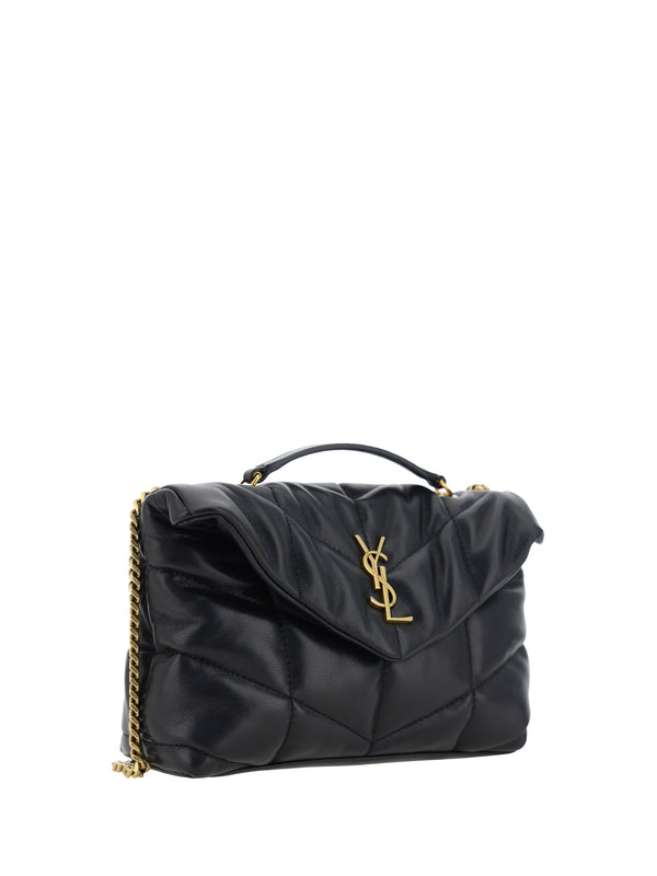 Puffer Toy Shoulder Bag Black Lambskin