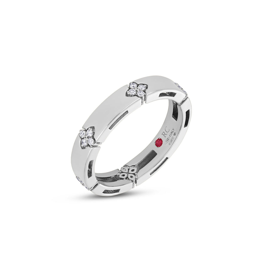 Roberto Coin 18K white gold ring in white