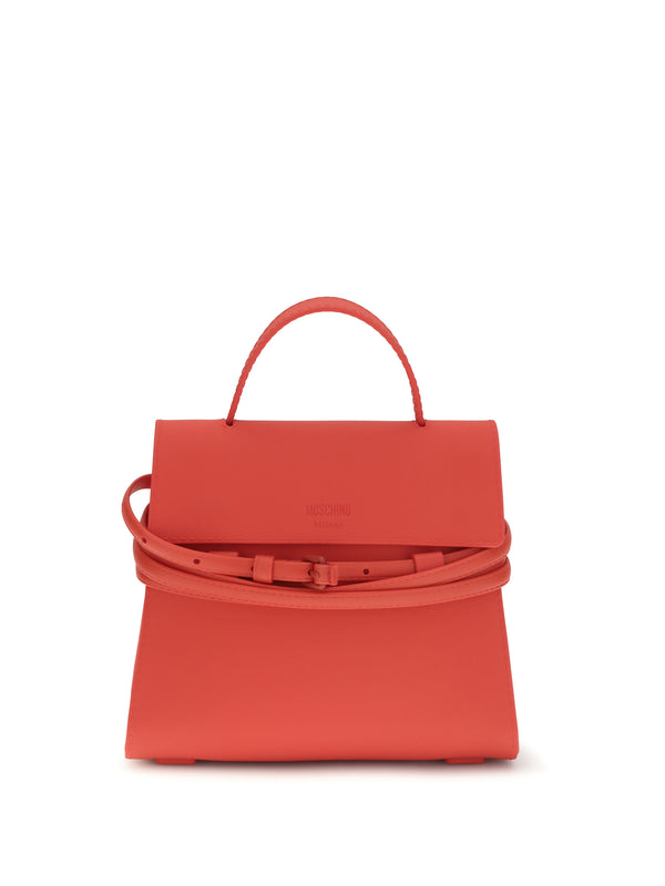 Moschino 100% Silicone top handle bag in red