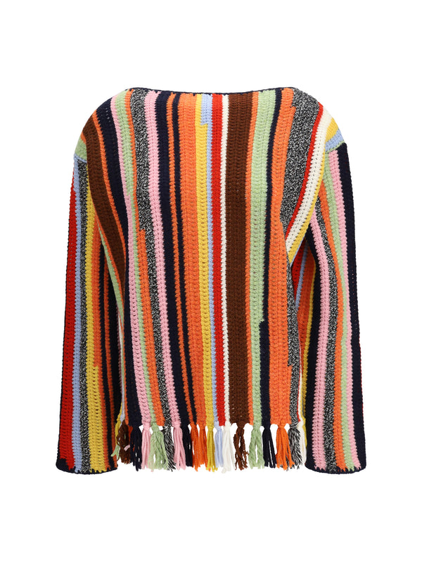 Prada 50% wool sweater in multicolor