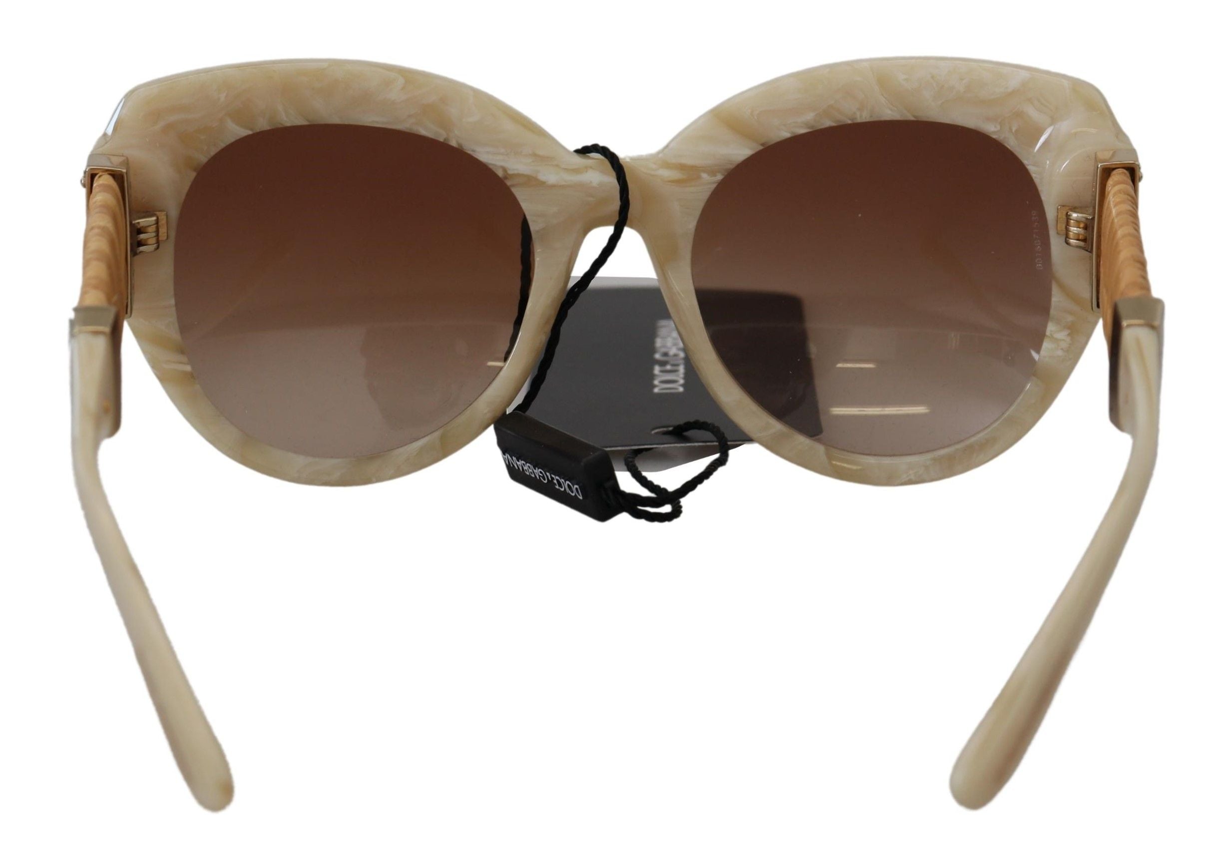 Beige Acetate Full Rim Brown Lense Dg4294 Sunglasses
