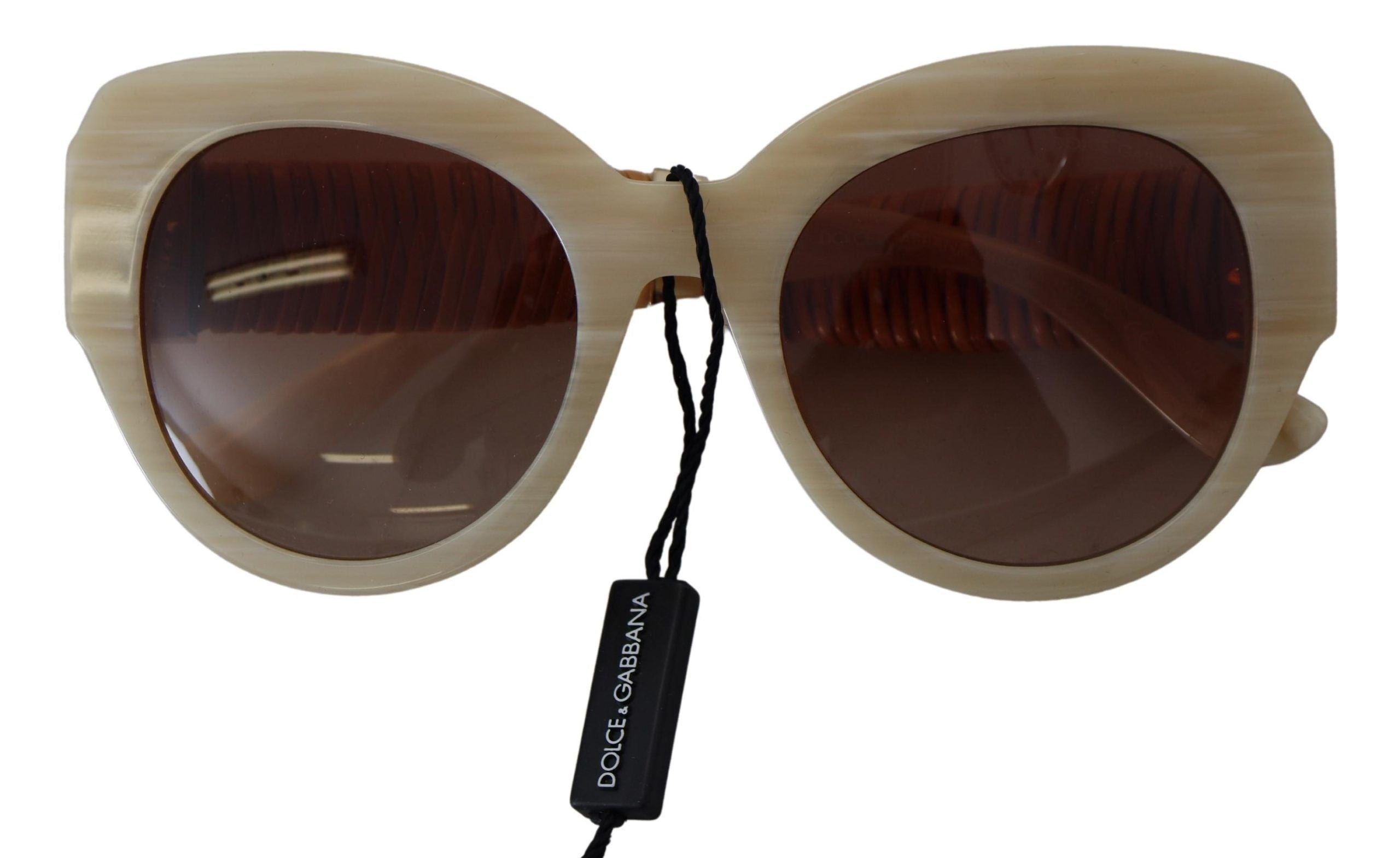 Beige Acetate Full Rim Brown Lense Dg4294 Sunglasses