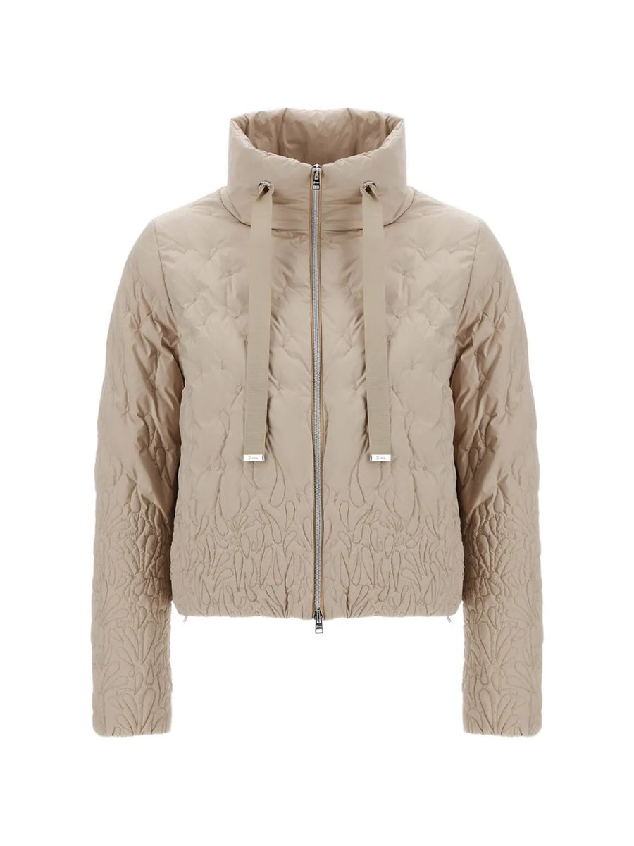 Herno Quilted finish down jacket in beige
