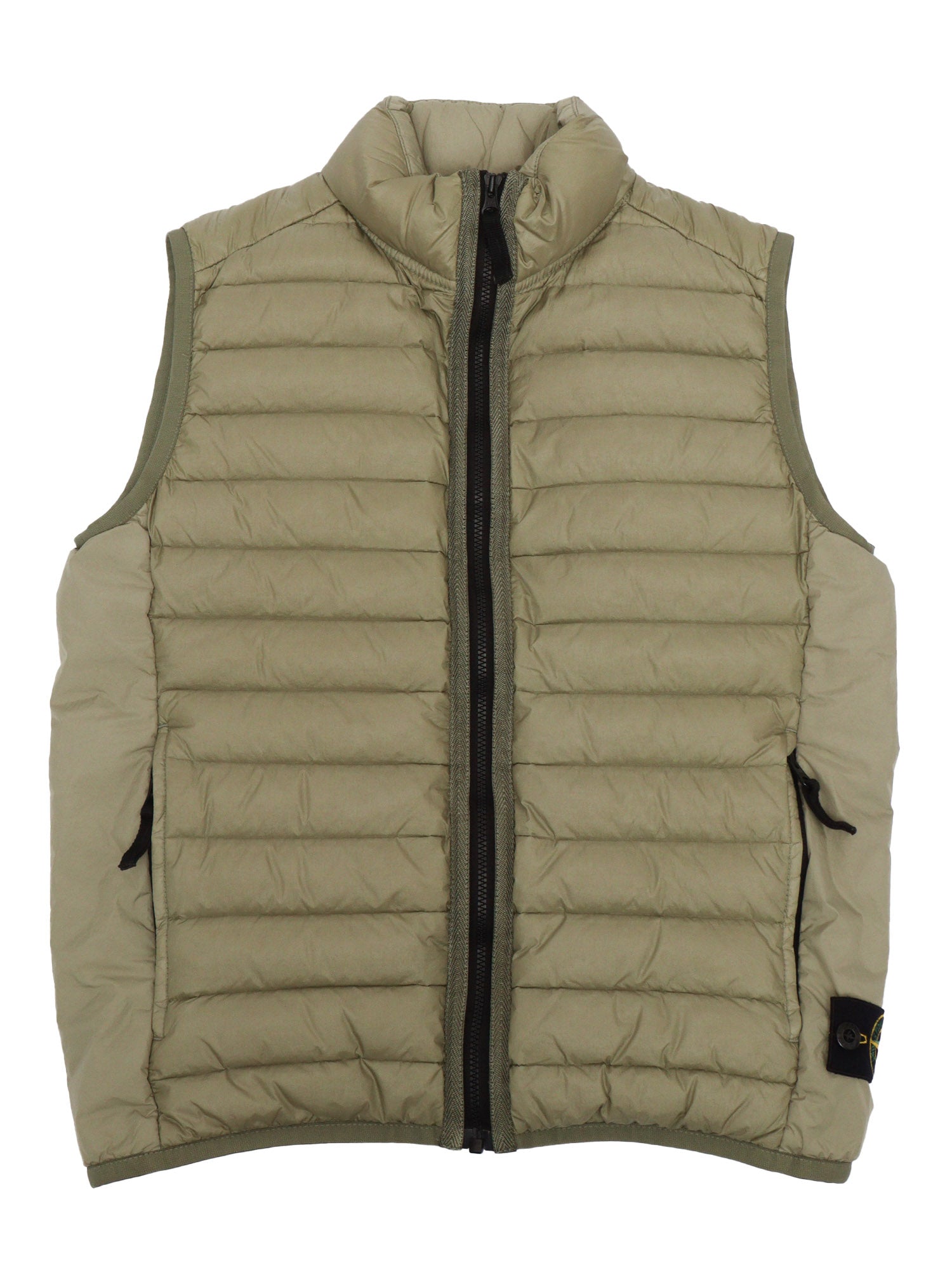DOWN JACKET Green Sleeveless Puffer