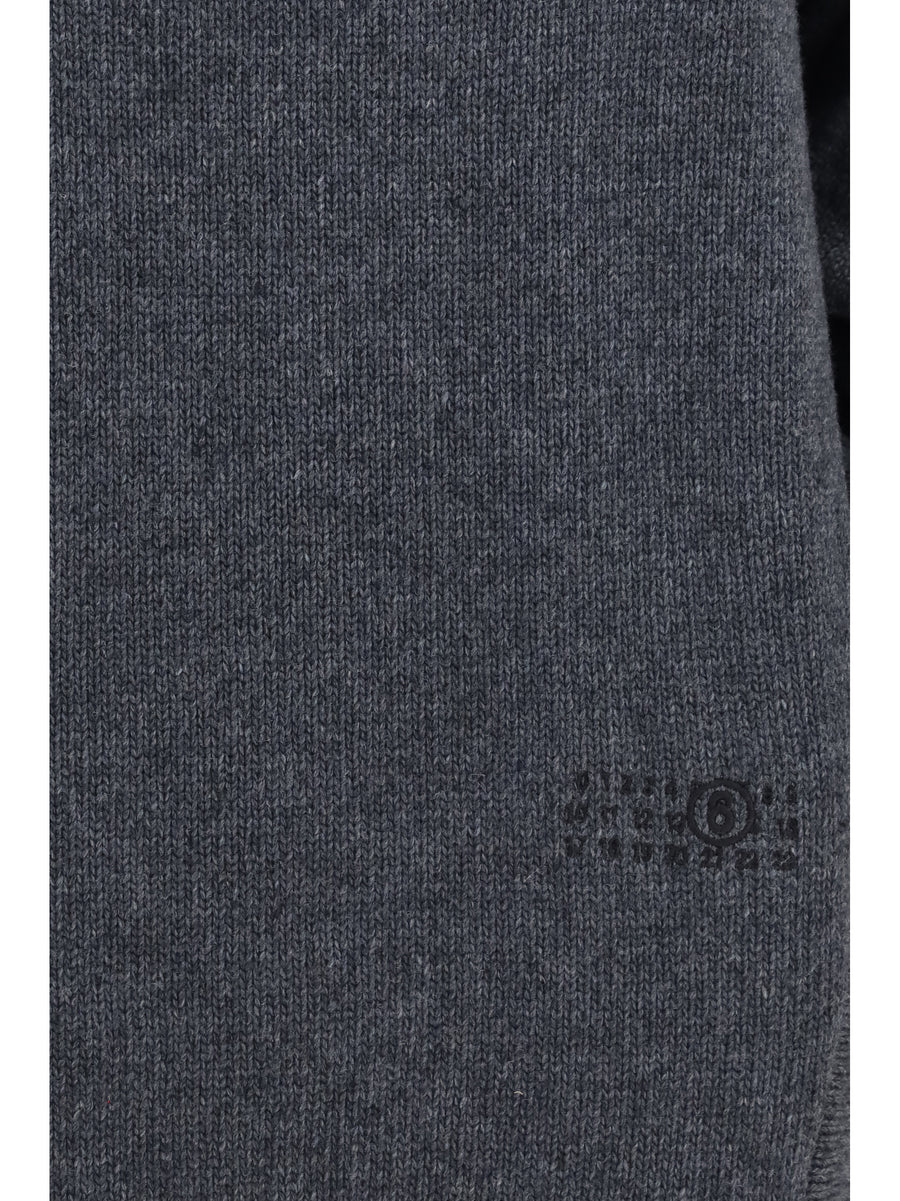 Mini Dress Dark Grey Melange Merino Wool