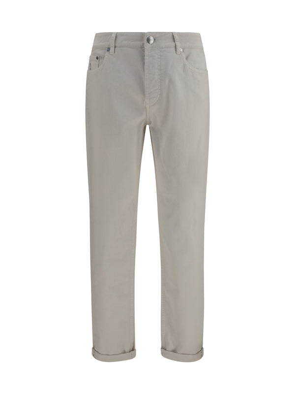 Brunello Cucinelli 99% COTTON; 1% ELASTANE jeans in white