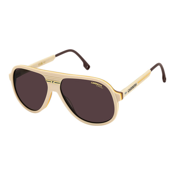 Carrera Sunglasses Aviator Full Rim, Beige Frame And Mauve Lens Csport07-S010ak2