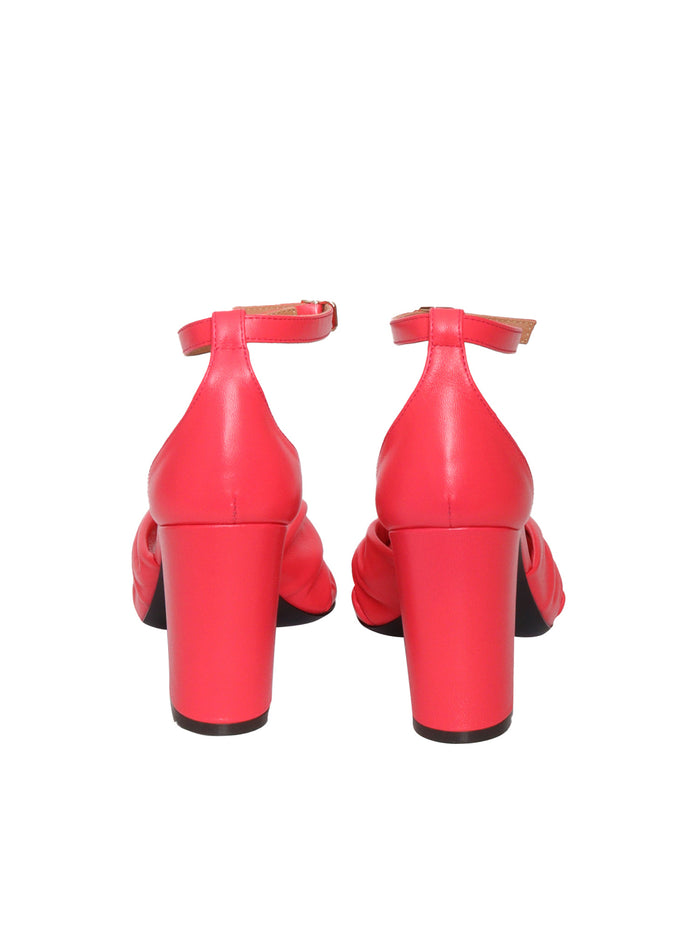 Tom red sandals Leather Sole