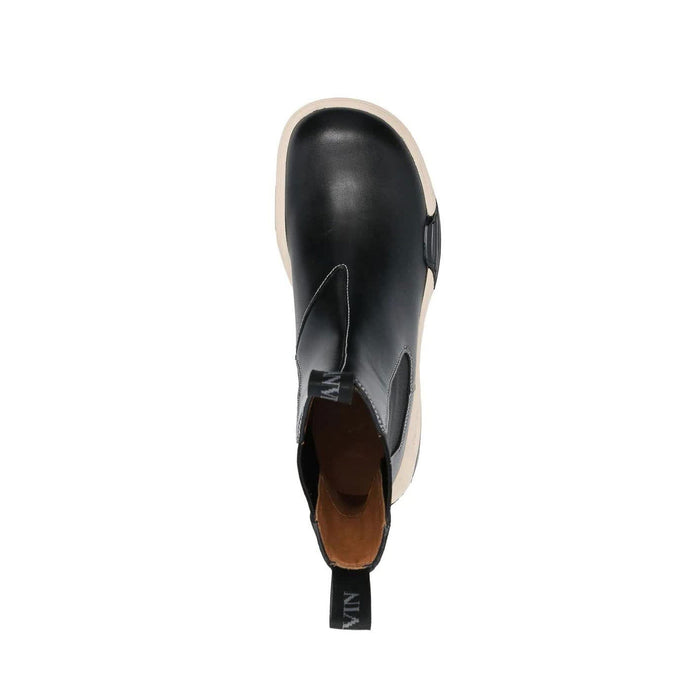 Lanvin Leather Boots Black Calf