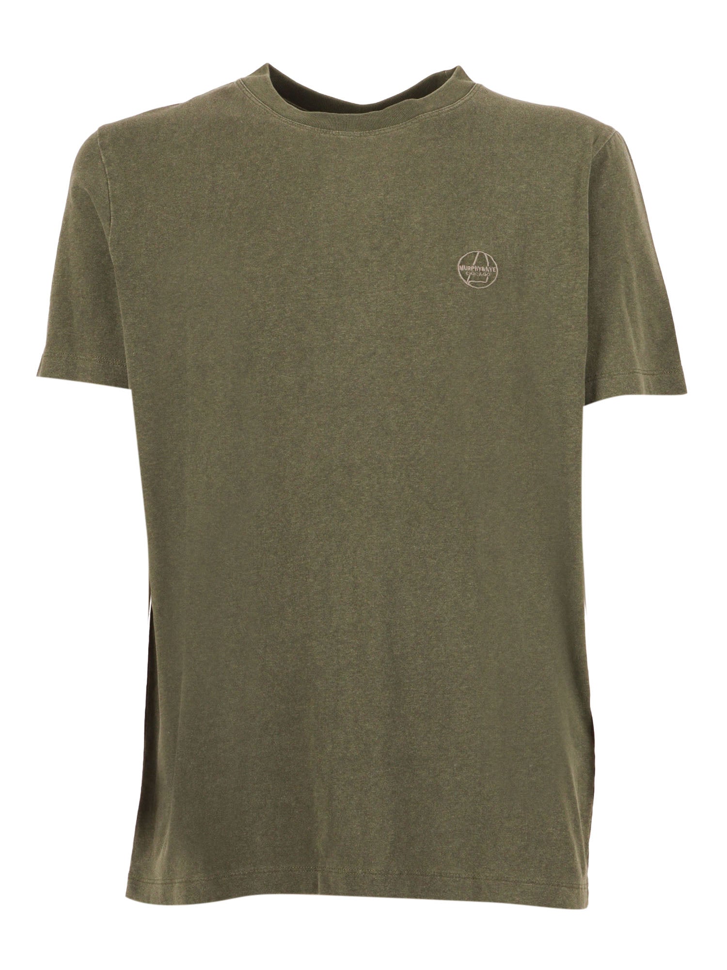 Tug-4 T-Shirt Olivine Green Cotton Short Sleeves