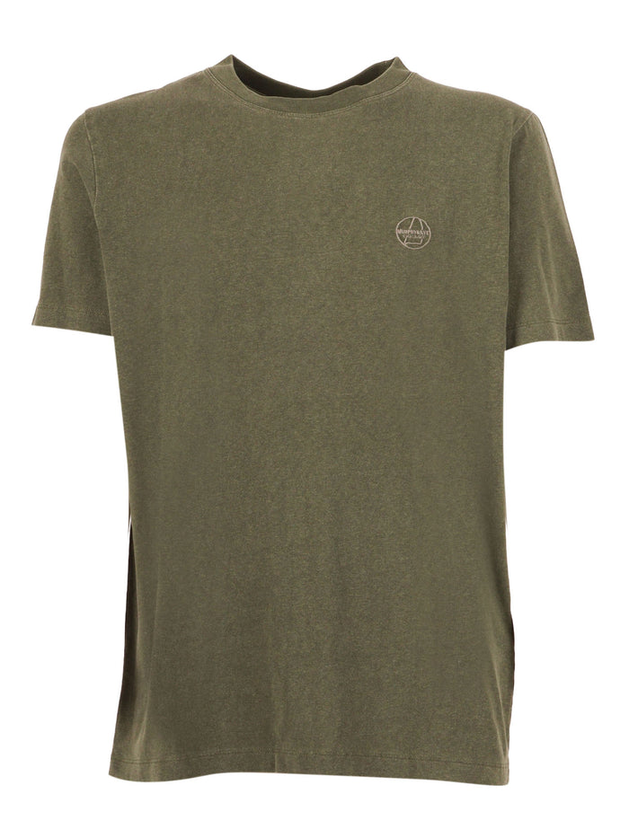 Tug-4 T-Shirt Olivine Green Cotton Short Sleeves