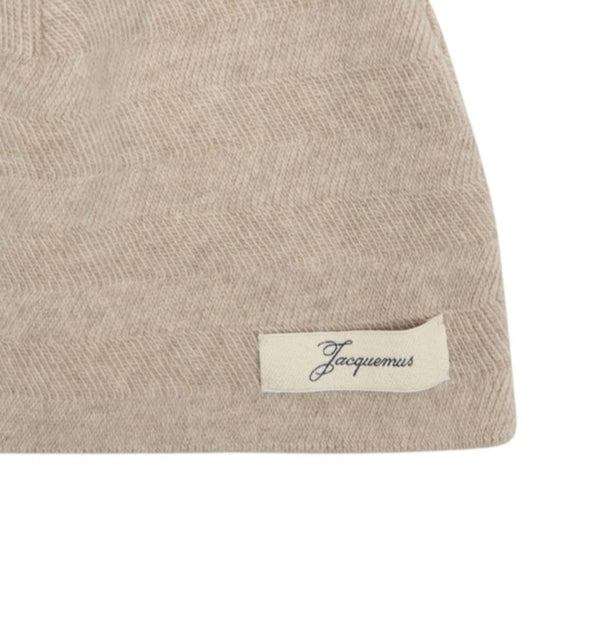 Jacquemus ACU00809AK00286-130 wool beanie in beige