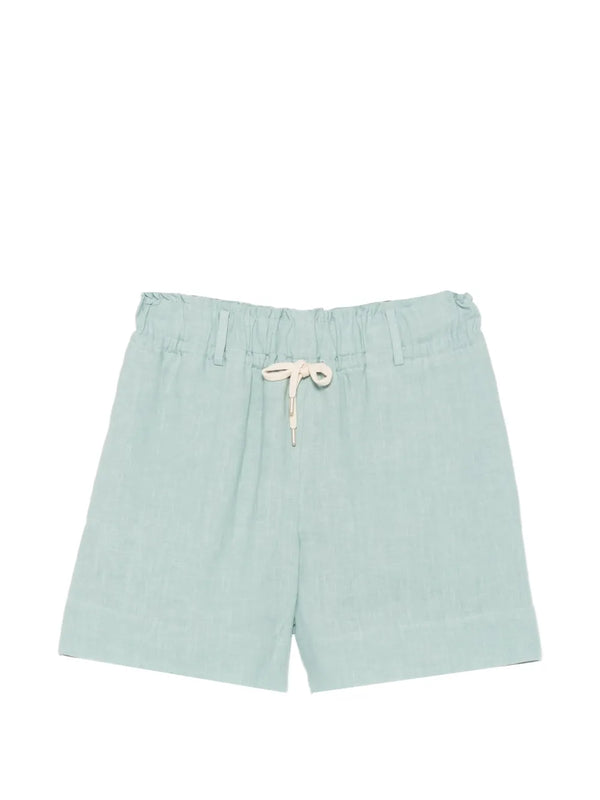 Eleventy Outer: Linen 100%; Lining: Linen 100%; Inner: Polyester 57% shorts in sage green