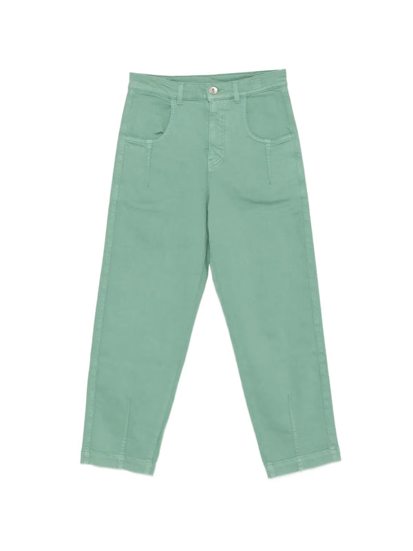Eleventy Cotton 98% jeans in sage green