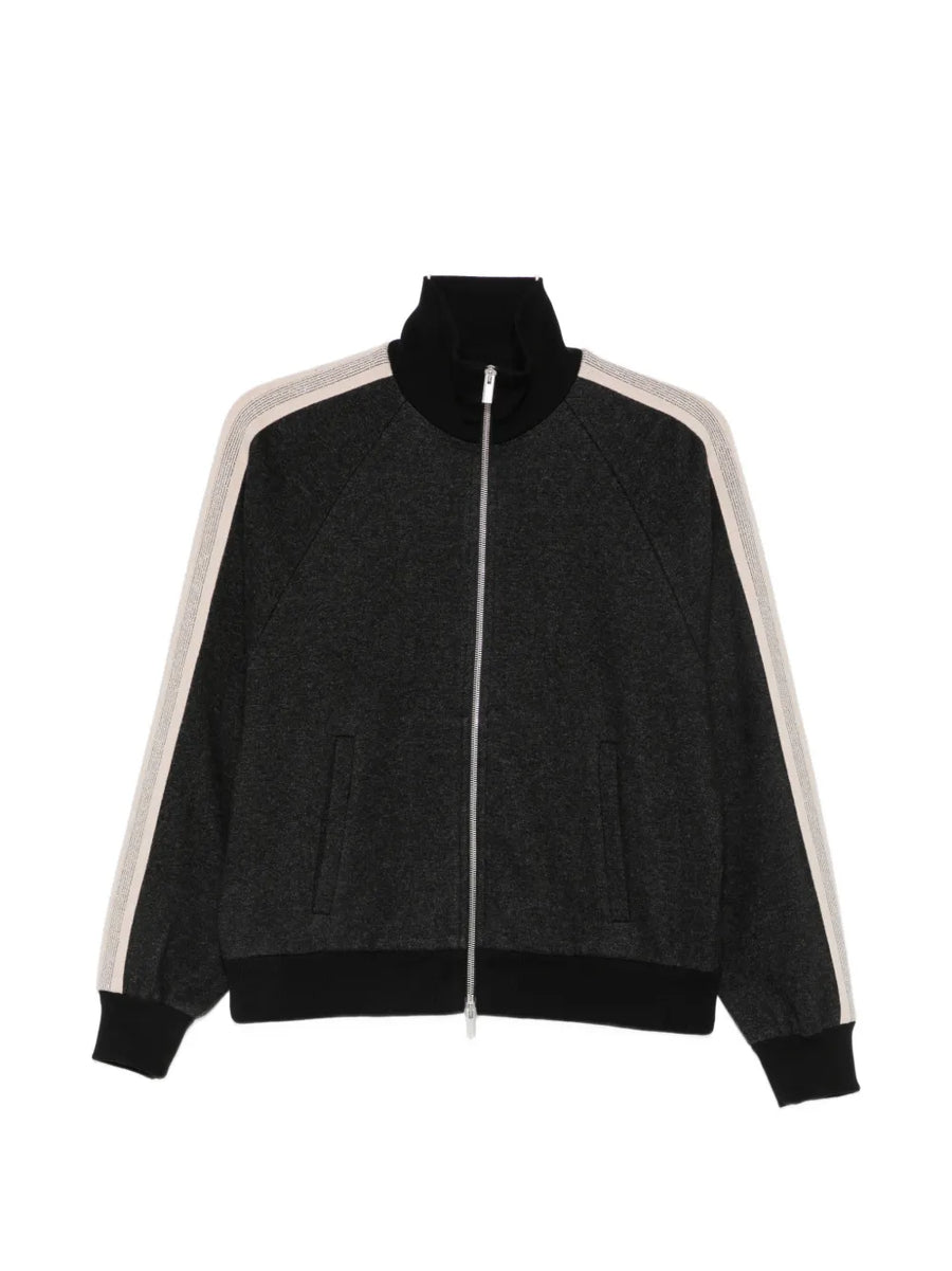 Peserico Outer: Cotton 50% sweatshirt in black