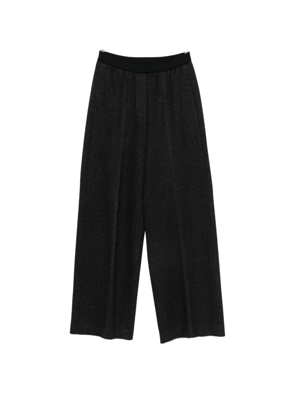 Peserico Body: Cotton 50% trousers in black