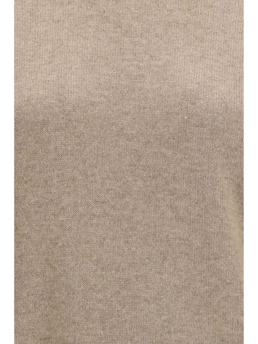 Sweater Turtleneck Cashmere Brown (capra Hircus)