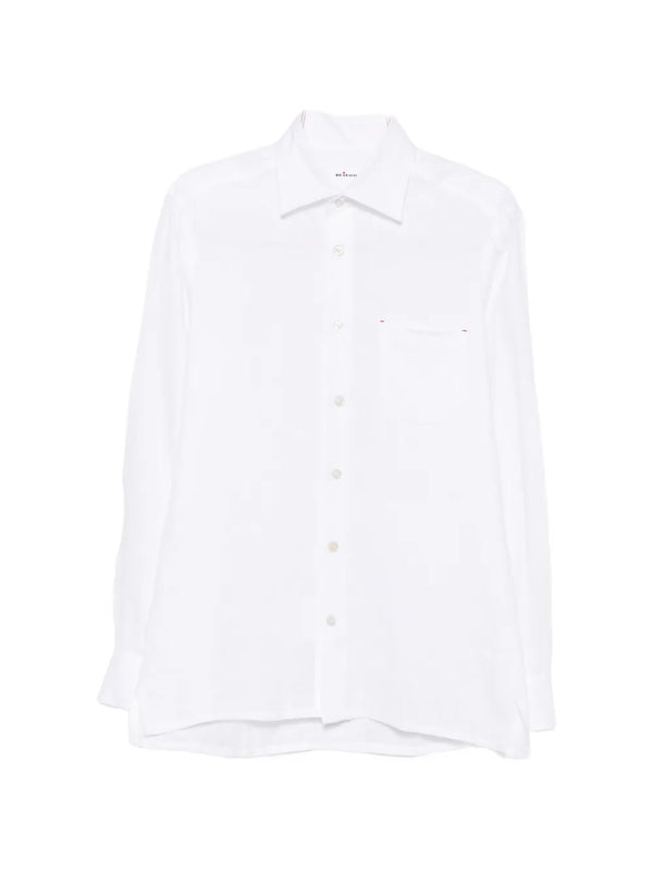 Kiton Linen shirt in white
