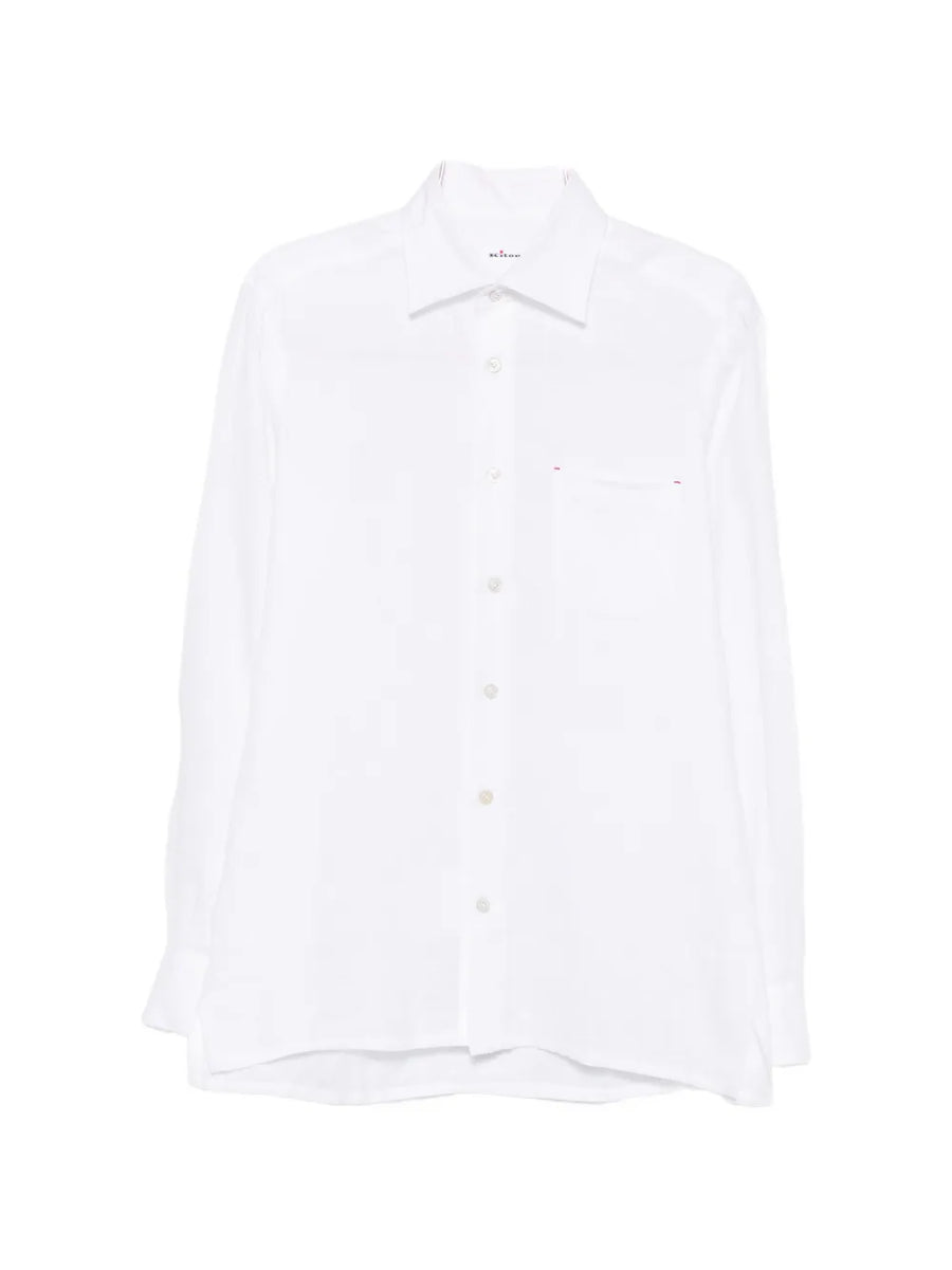 Kiton Linen shirt in white