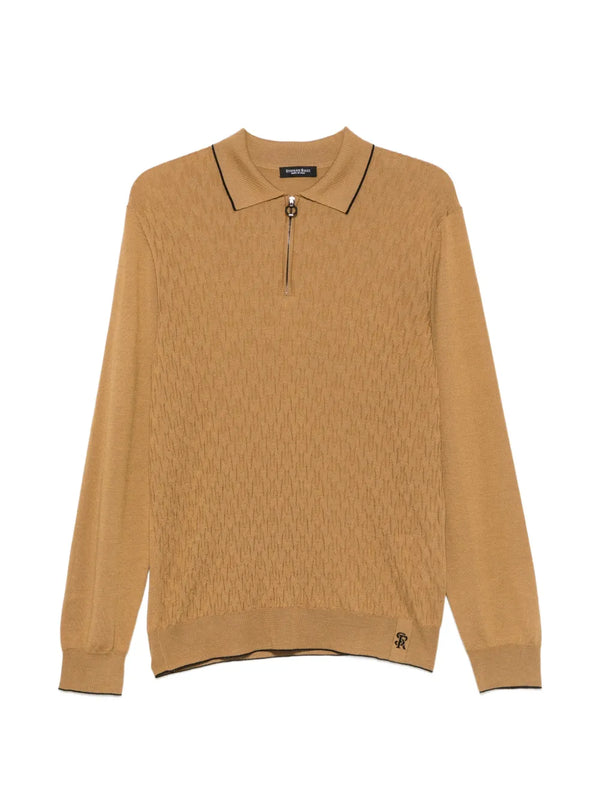 Stefano Ricci polo shirt in camel