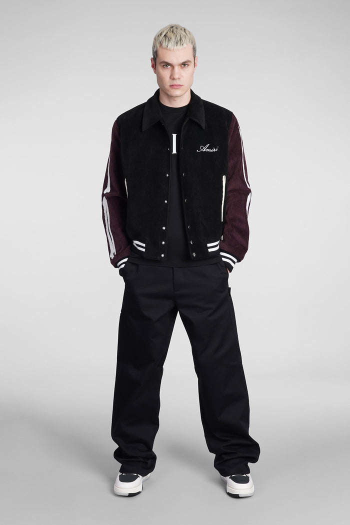 Bomber Jacket in black polyester Abbigliamento