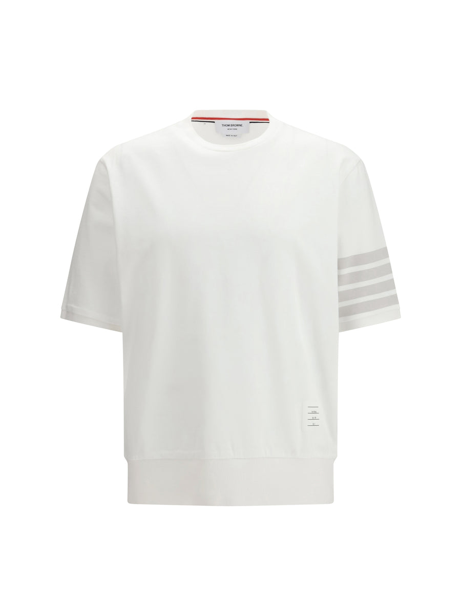 T-Shirt 4-Bar Cotton Jersey White T-shirts